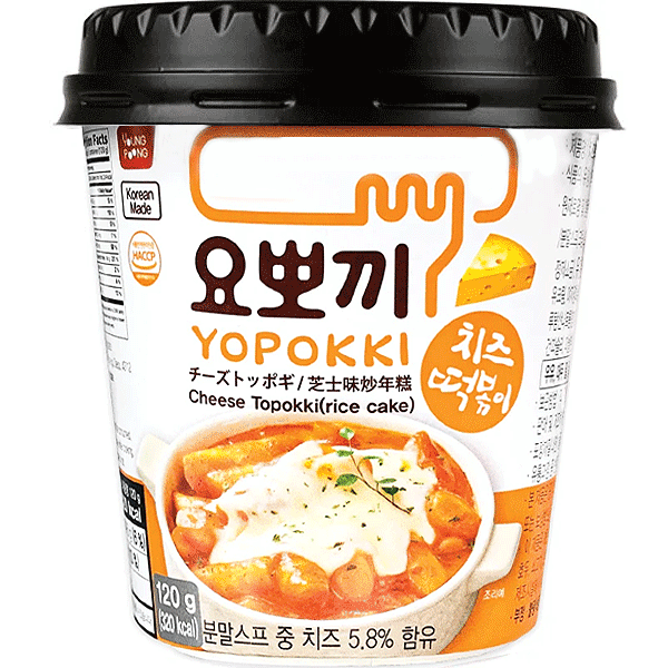 YOPOKKI CHEESE TOPOKKI RICE CAKE 180GM