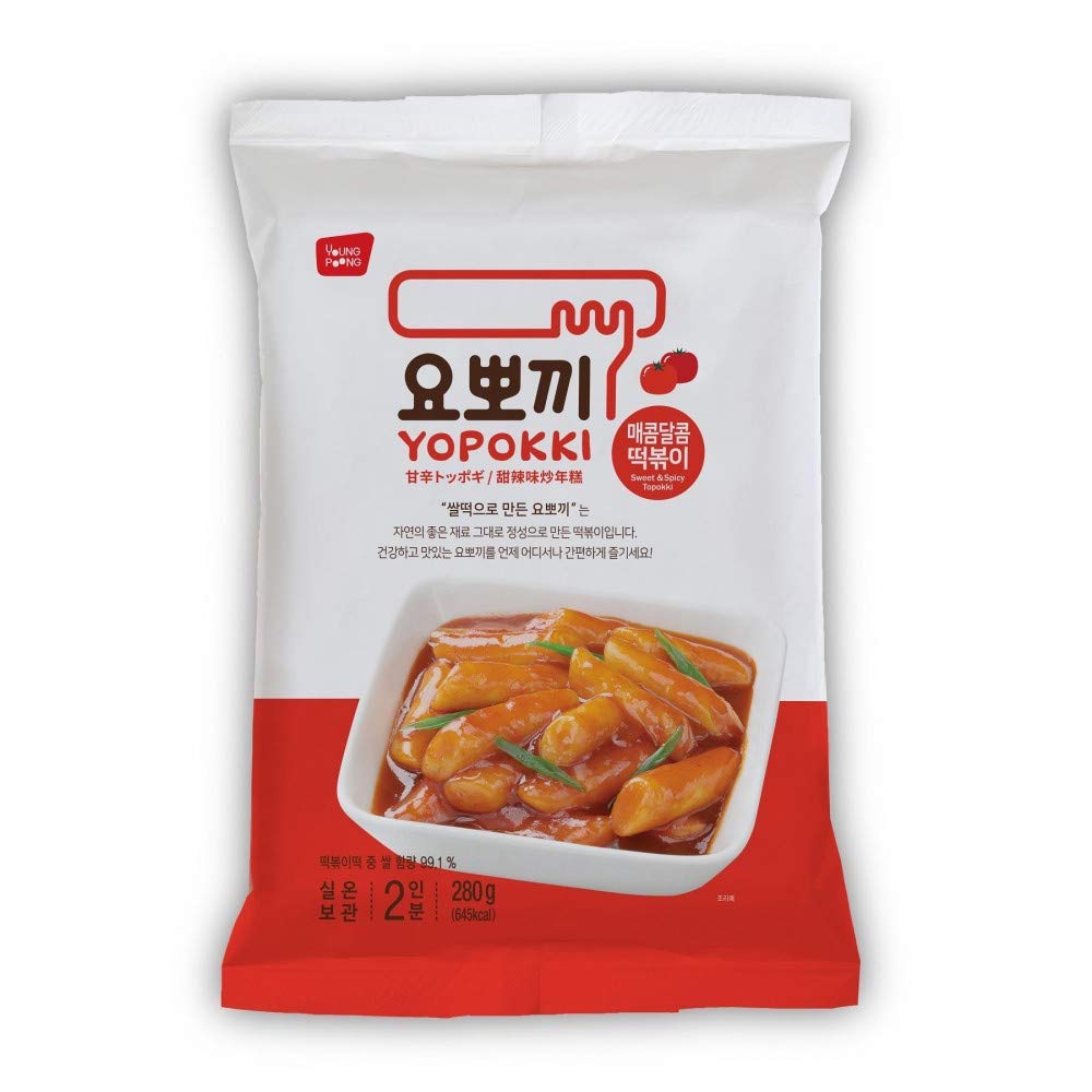 YOPOKKI HOT & SPICY TOPOKKI RICE CAKE 180GM