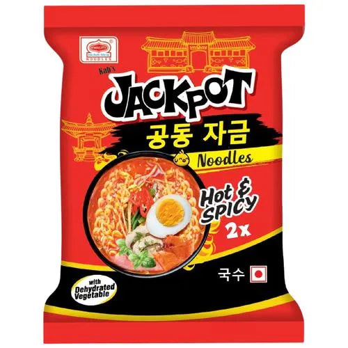 JACKPOT NOODLES HOT & SPICY 2X 100GM