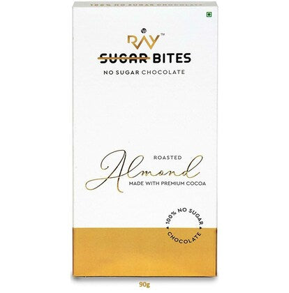 RAY SUGAR ROASTED ALMOND CHOCOLATE NO SUGAR 80GM