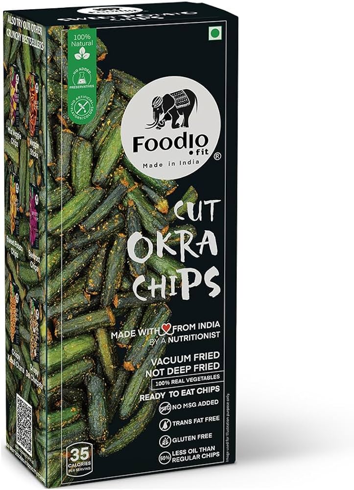 FOODIO .FIT CUT OKRA CHIPS 20GM