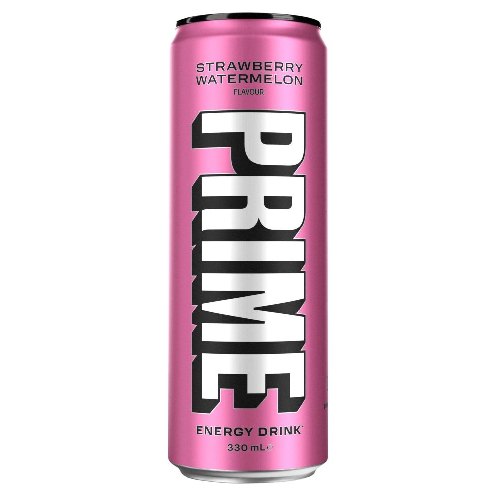 PRIME STRAWBERRY WATERMELON ENERGY DRINK CAN 330ML