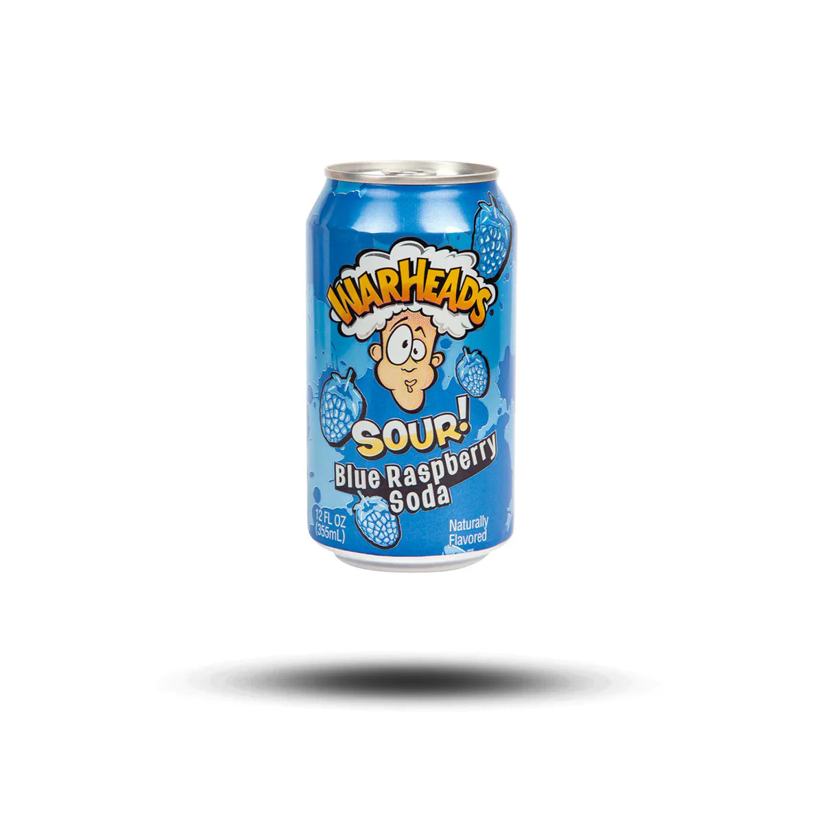 Warheads Sour Blue Raspberry Soda 355 ml