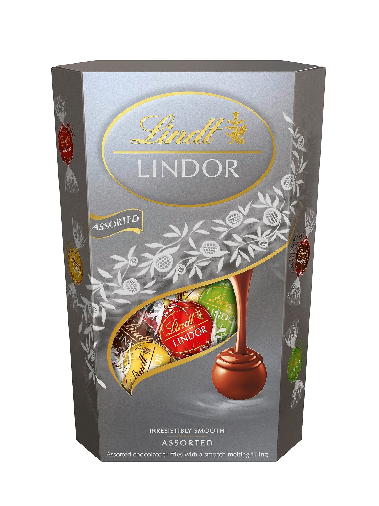 LINDT LINDOR ASSORTED SILVER 337 GM