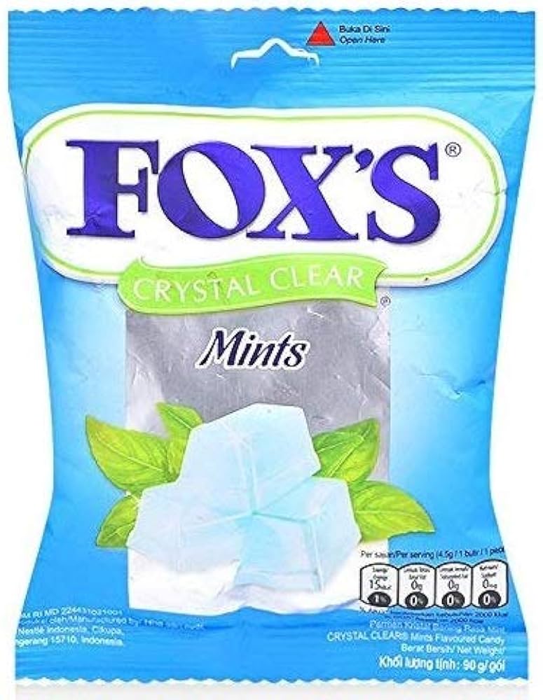 FOX CRYSTAL CLEAR MINTS 90G