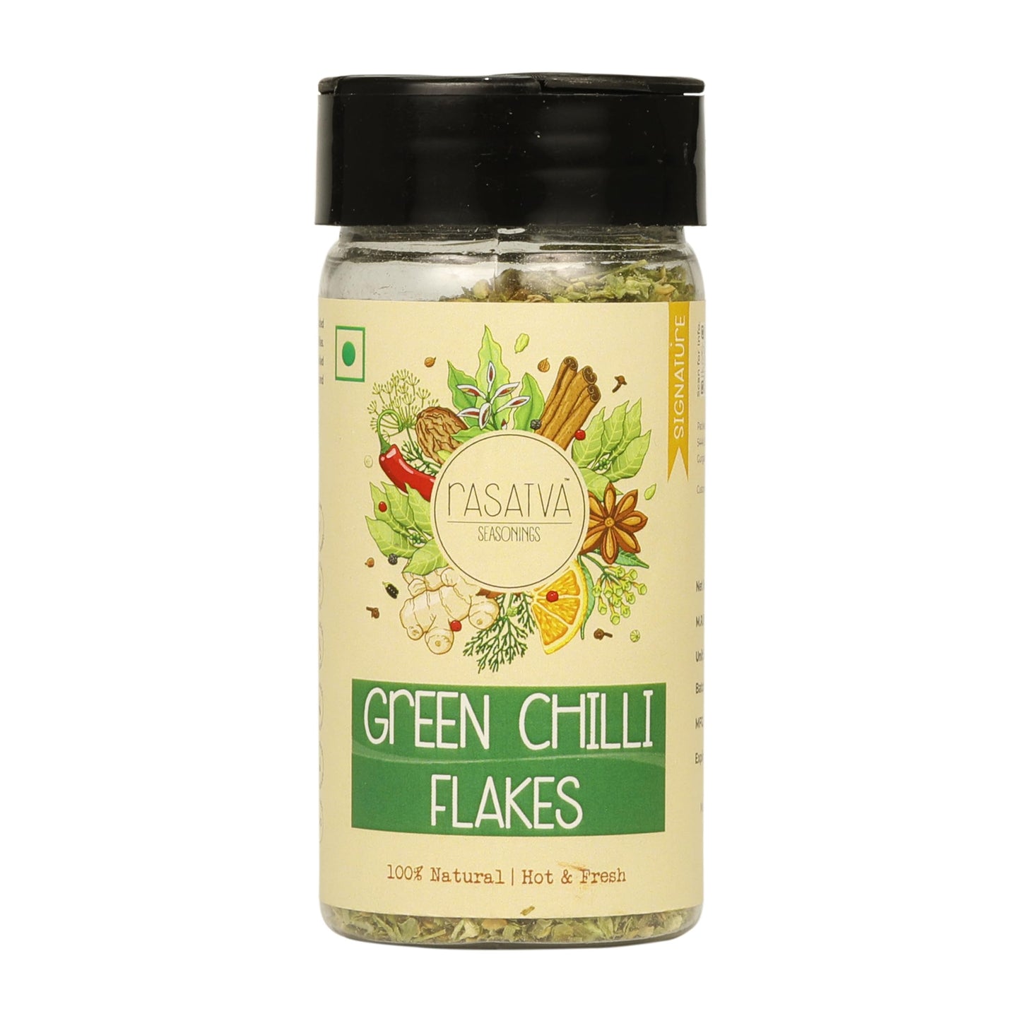 RASATVA GREEN CHILLI FLAKES 30 GM