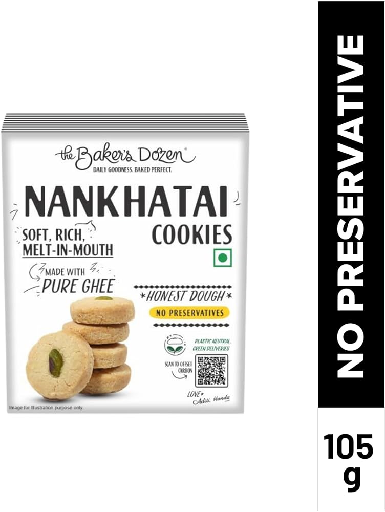 THE BAKERS DOZEN NANKHATAI COOKIES 105 GM