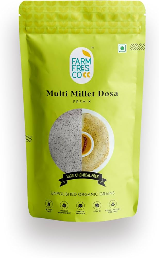 FARM FRES CO MULTI MILLET DOSA PREMIX ORGANIC 165G