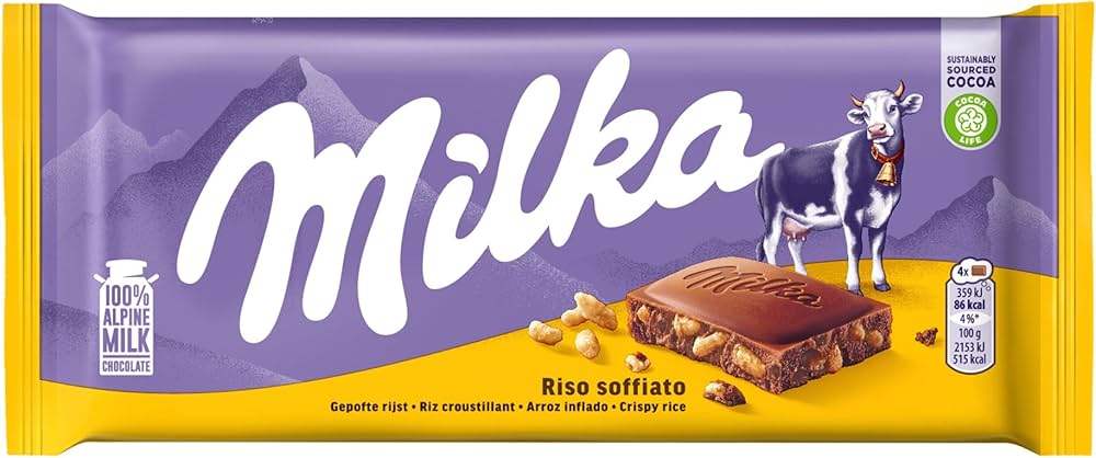 MILKA RISO SOFFIATO RICE CRISP 100 GM