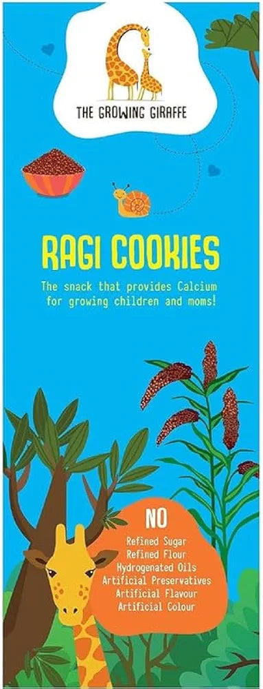 THE GROWING GIRAFFE RAGI COOKIES COOKIES 160GM