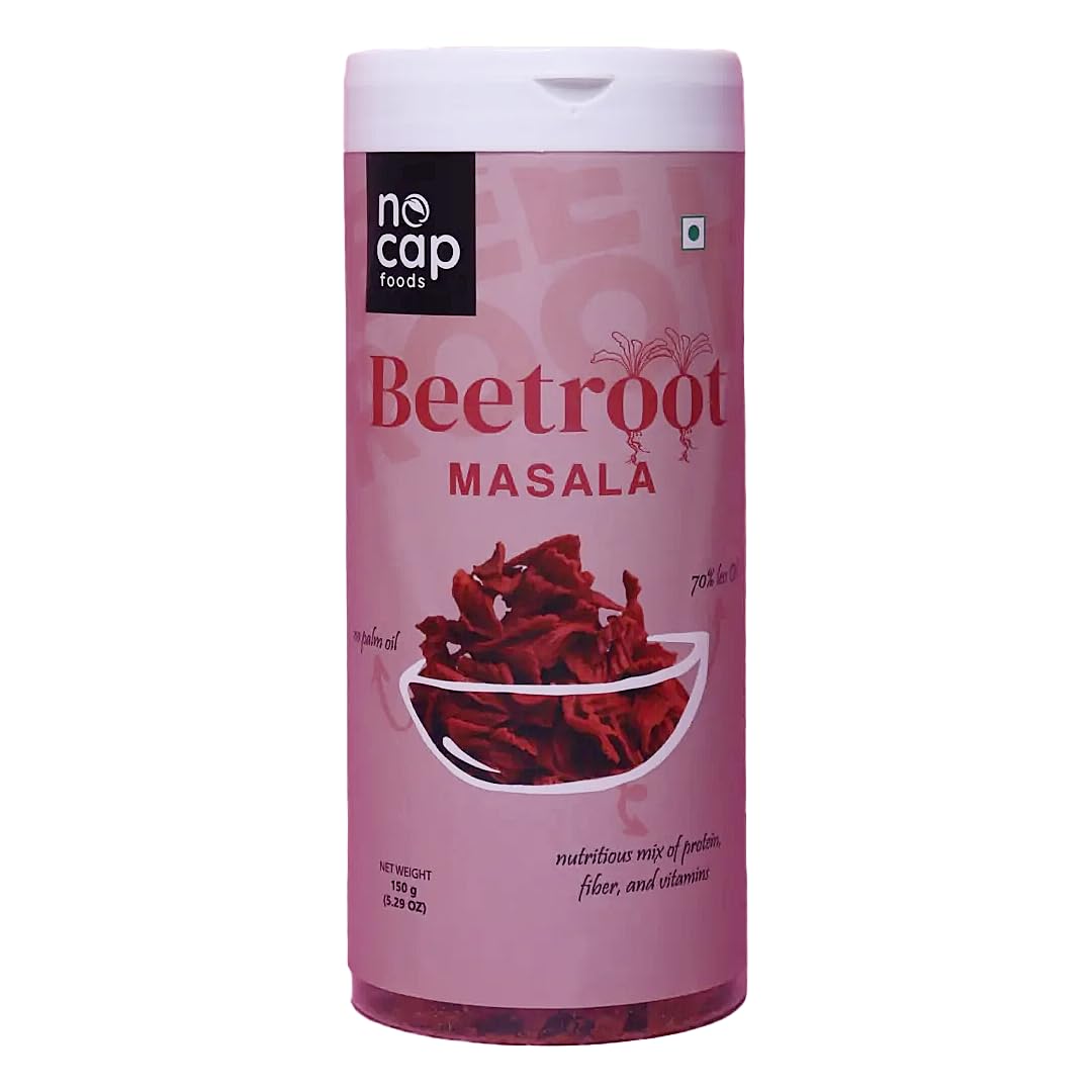 No Cap Foods Beetroot Cream and Onion Chips 150 gm