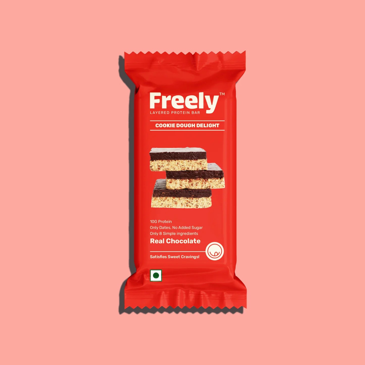 FREELY LAYERED PROTEIN BAR COOKIE DOUGH DELIGHT NO ADDED SUGAR 44G