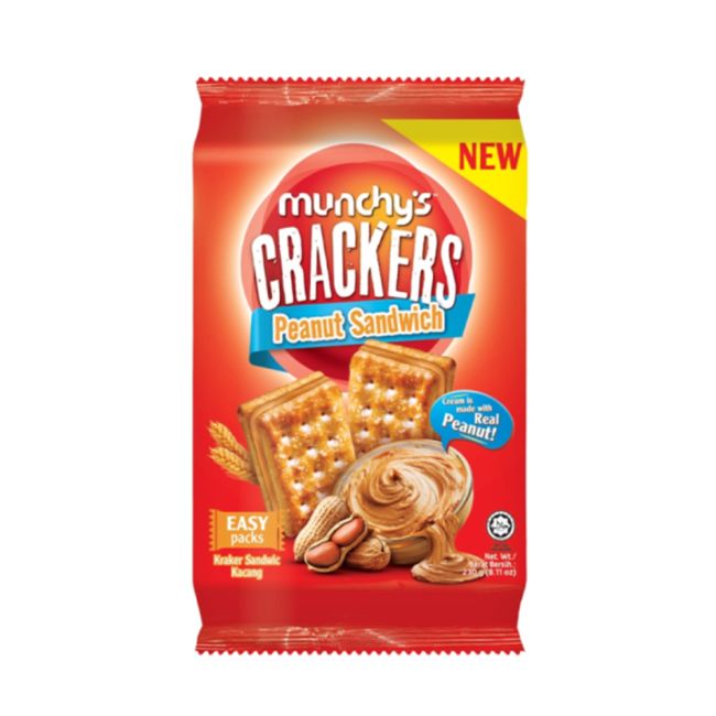 MUNCHYS CRACKERS PEANUT SANDWICH 230 GM