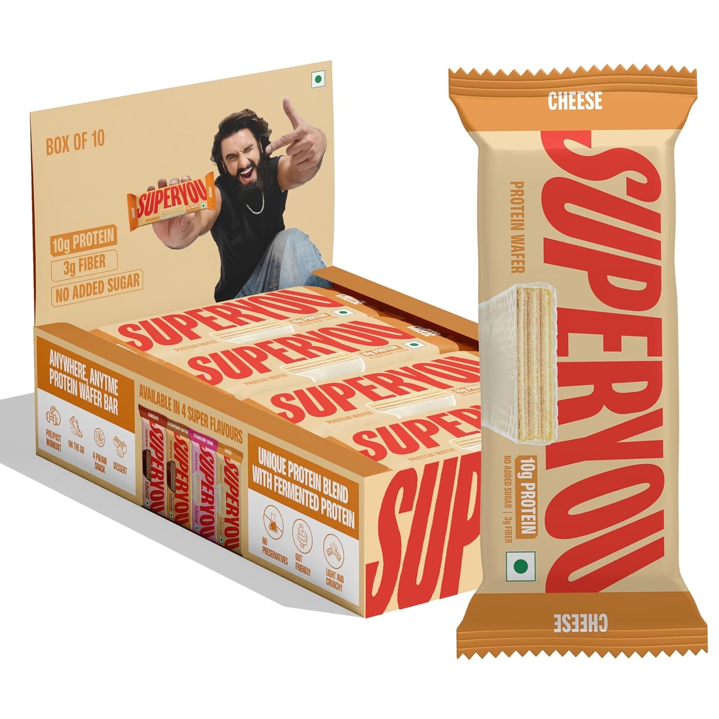 SUPERYOU Protein wafer Cheese 40 gm