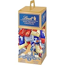 LINDT SWISS PREMIUM CHOCOLATE ASSORTED NAPOLITAINS 54 PIECES 350GM