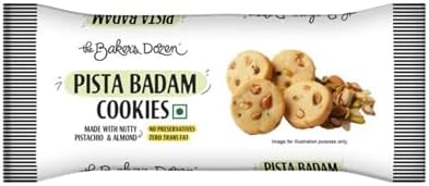 THE BAKERS DOZEN PISTA BADAM COOKIES 60 GM
