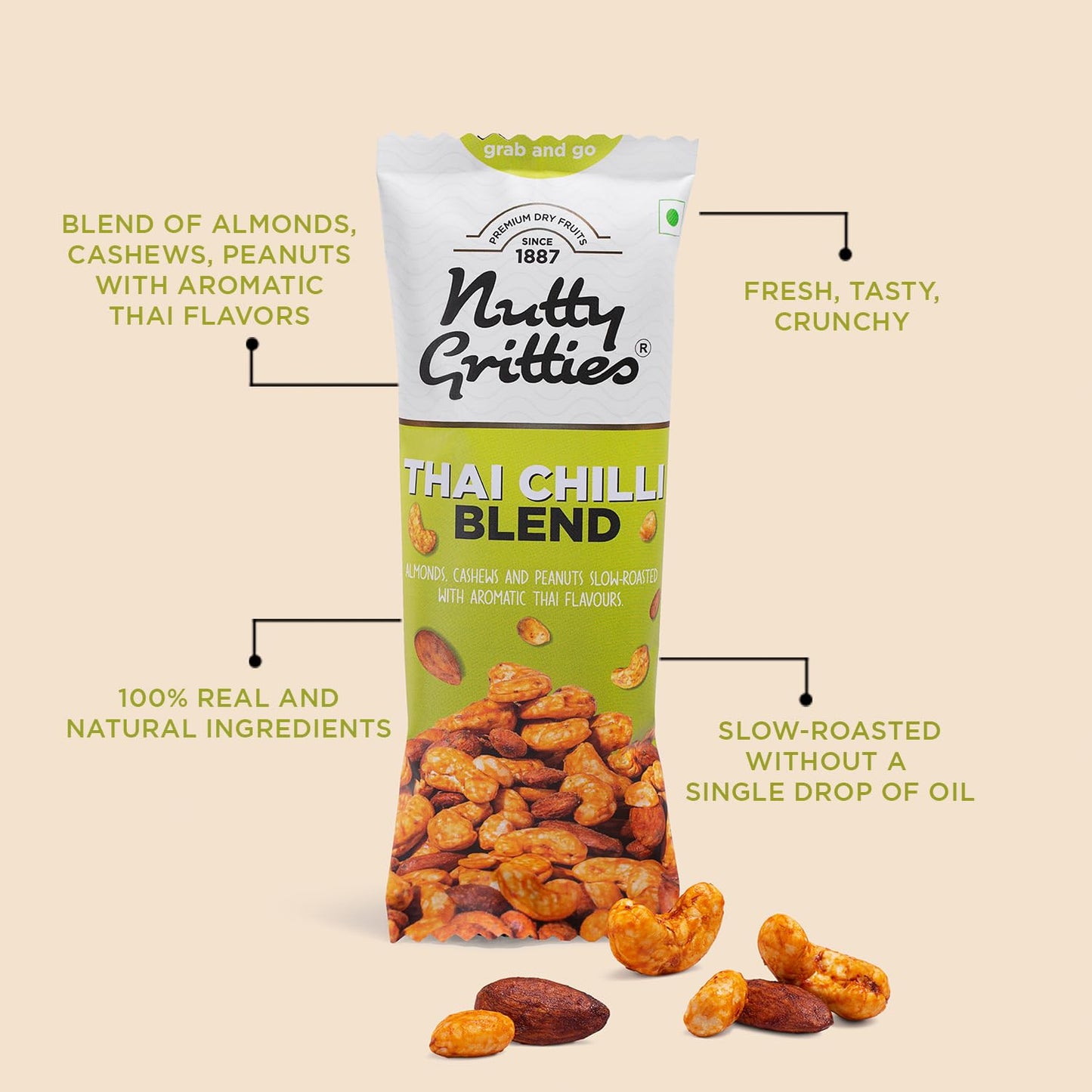 NUTTY GRITTIES THAI CHILLI BLEND 40 GM
