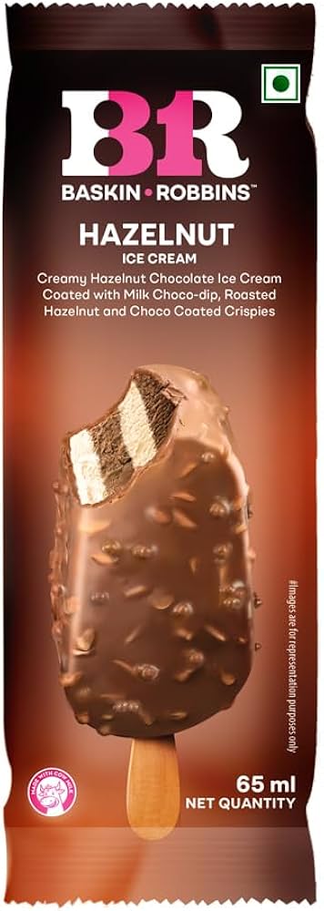 BASKIN ROBBINS HAZELNUT ICE CREAM STICK 65 ML