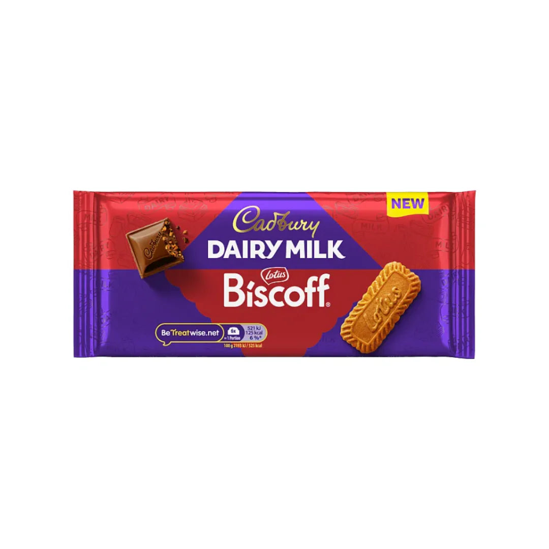 CADBURY DAIRY MILK LOTUS BISCOFF 100G