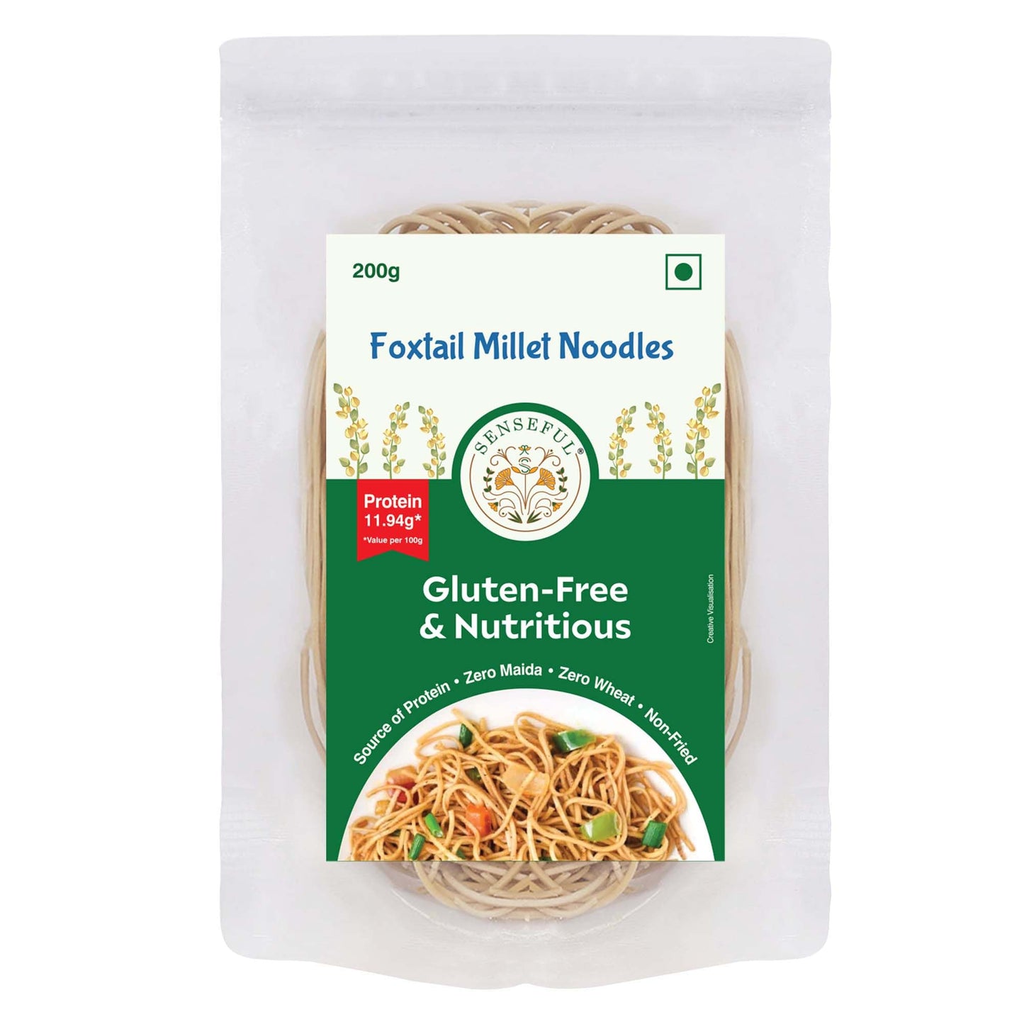 SENSEFUL FOXTAIL MILLET NOODLES GLUTEN FREE AND NUTRITIOUS 200 GM