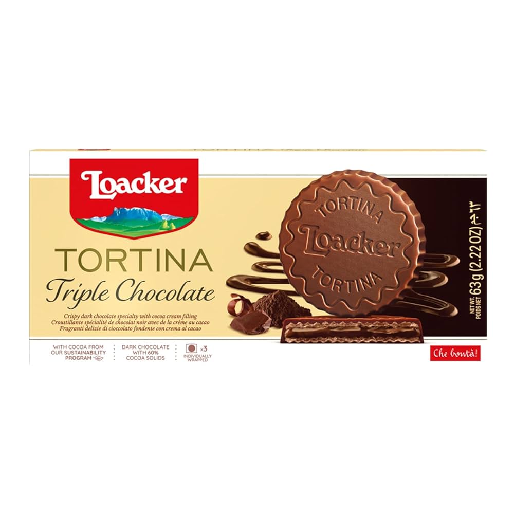 LOACKER TORTINA ORIGINAL CHOCOLATE 63 GM