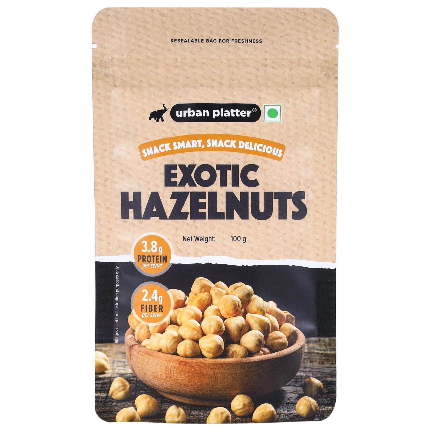 URBAN PLATTER EXOTIC HAZELNUTS 100 GM