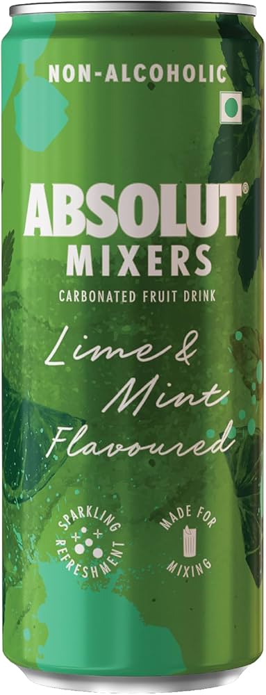 ABSOLUT MIXERS LIME AND MINT FLAVOURED 250 ML