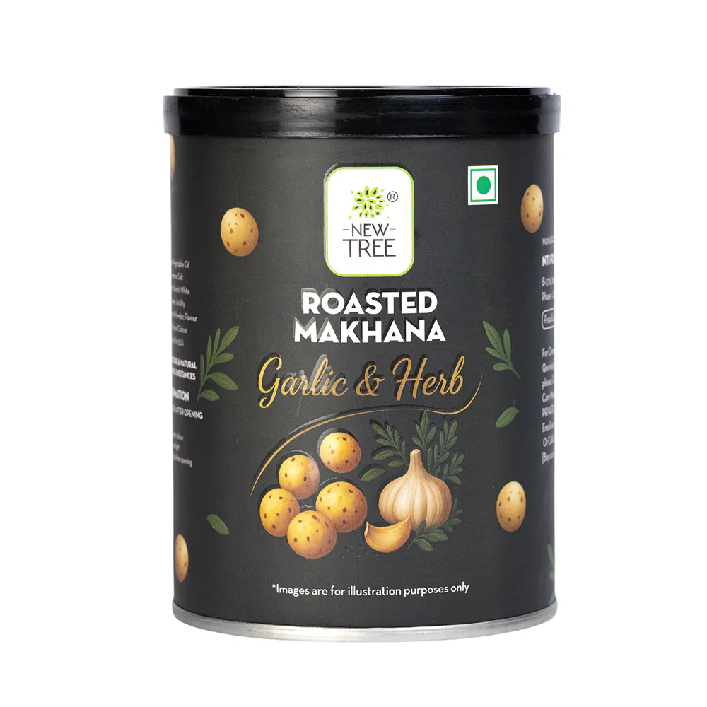 NEW TREE ROASTED MAKHANA GARLIC AND HERB 30 GM