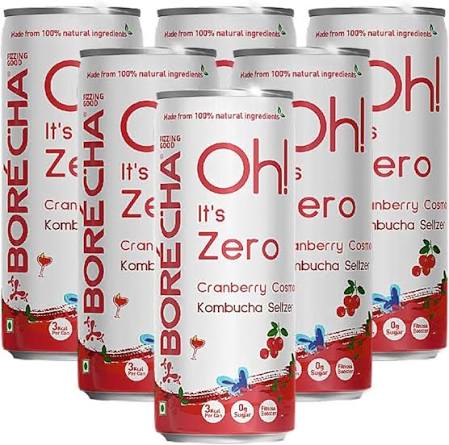 BORECHA CRANBERRY COSMO KOMBUCHA SELTZER330 ML