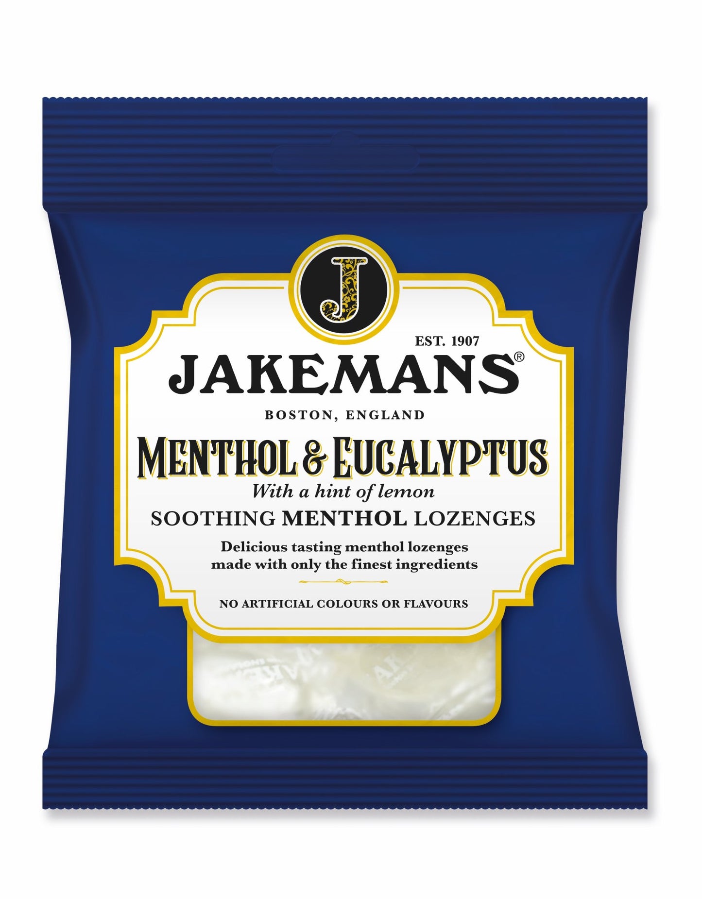 JAKEMANS MENTHOL AND EUCALAYPTUS MENTHOL LOZENGES 73 GM