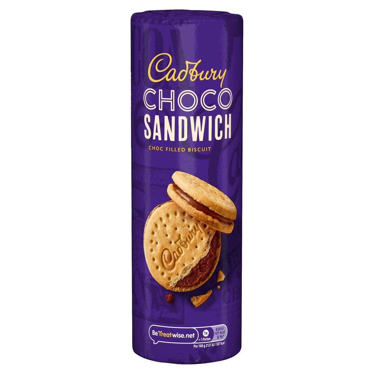 CADBURY CHOCO SANDWICH CHOC FILLED BISCUIT 260G