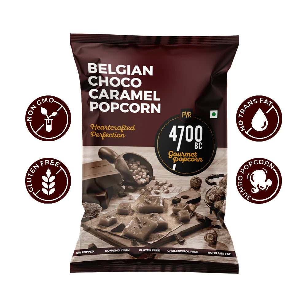 4700BC BELGIAN CHOCO CARAMEL POPCORN 60 GM