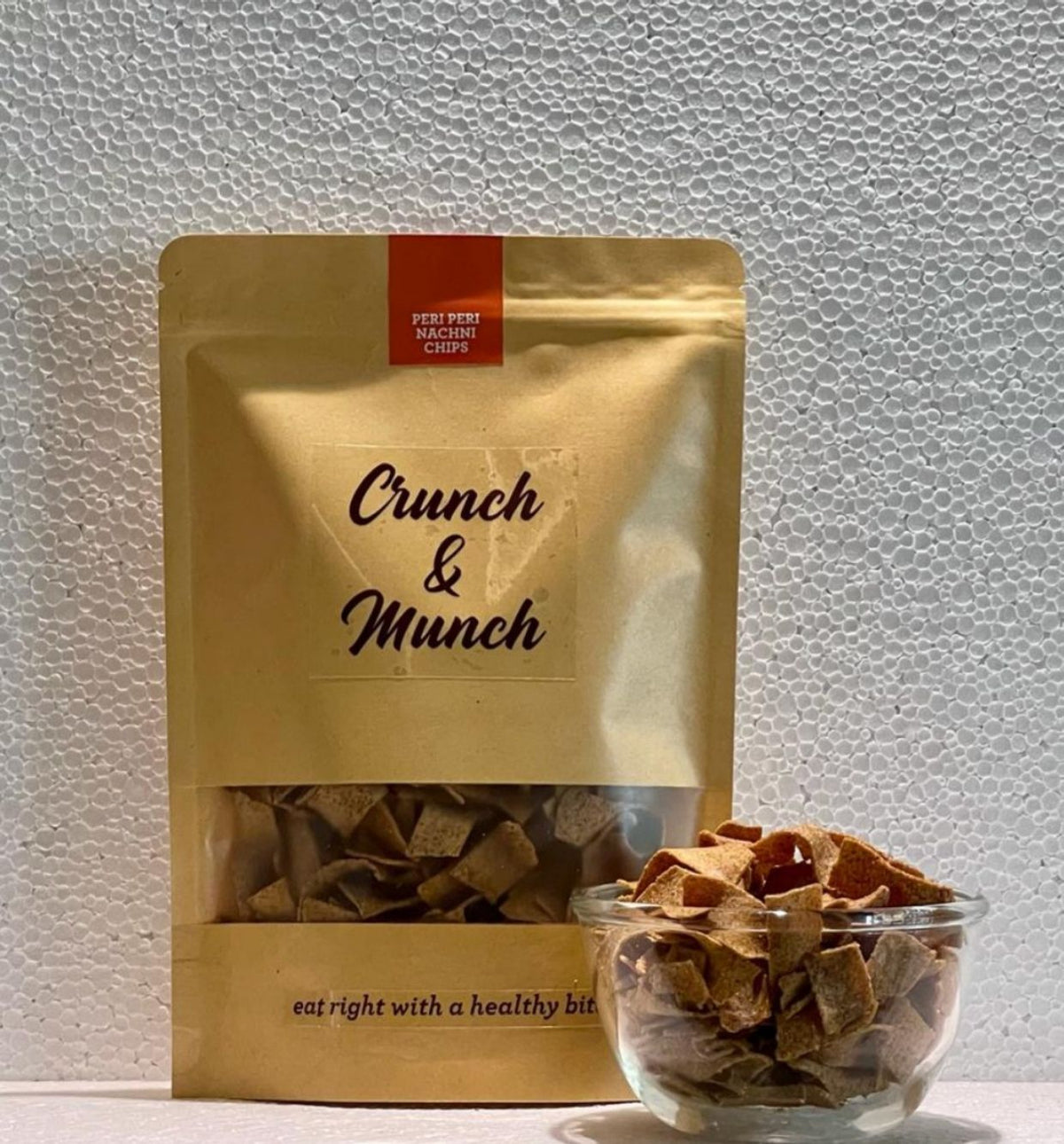 CRUNCH AND MUNCH PERI PERI NACHINI CHIPS 125 GM