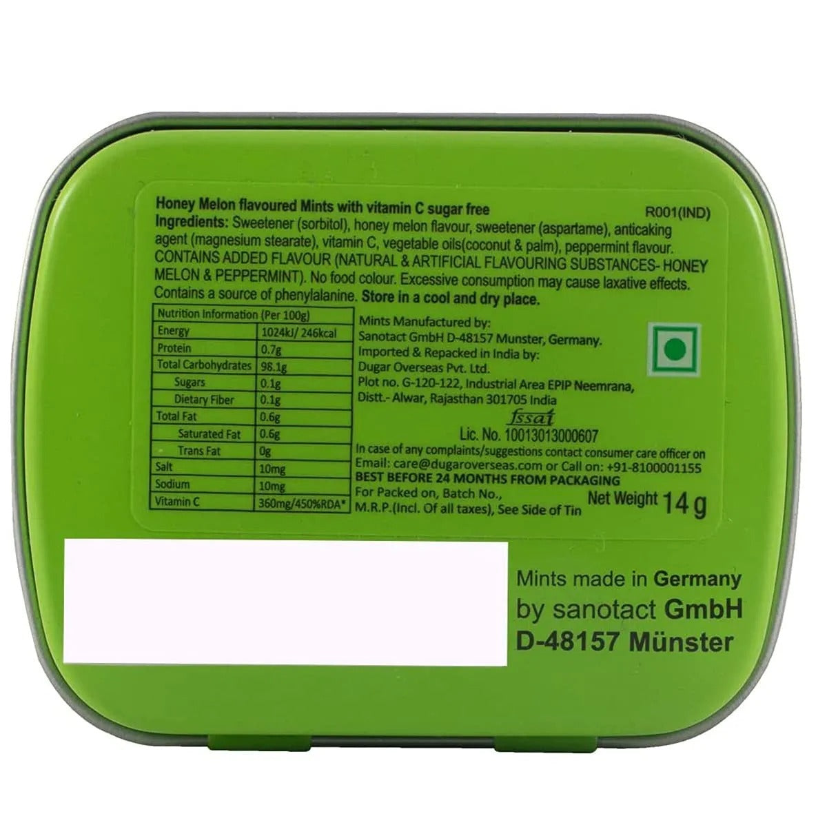IMPACT MINTS HONEY LEMON 14 GM