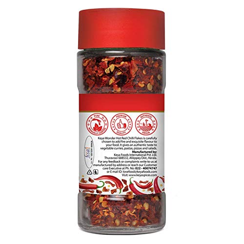 KEYA RED CHILLI FLAKES 40 GM