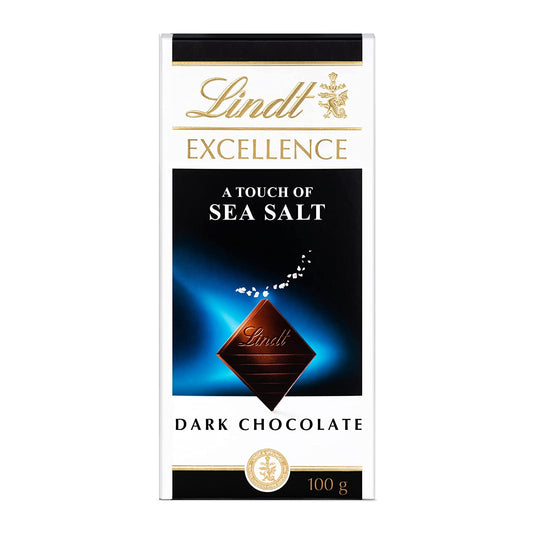 LINDT EXCELLENCE SEA SALT DARK CHOCOLATE 100G