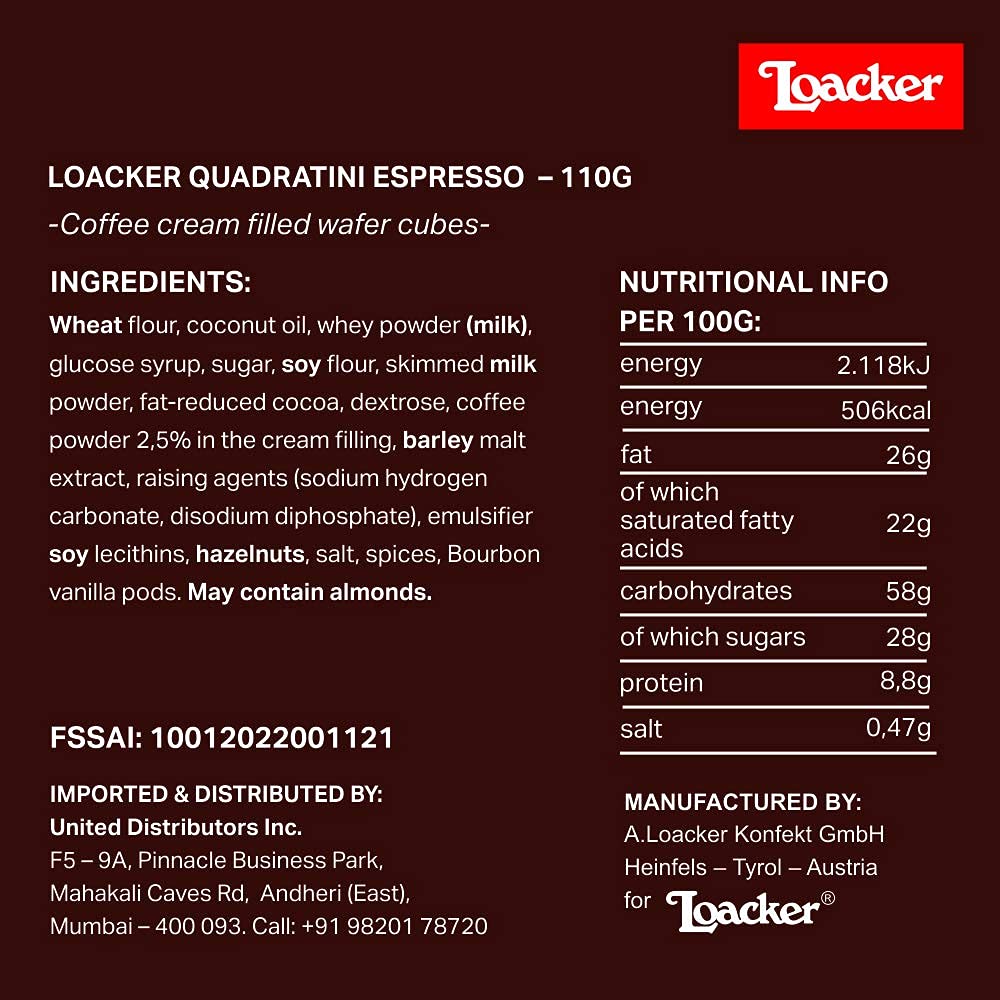 LOACKER ESPRESSO 110 GM