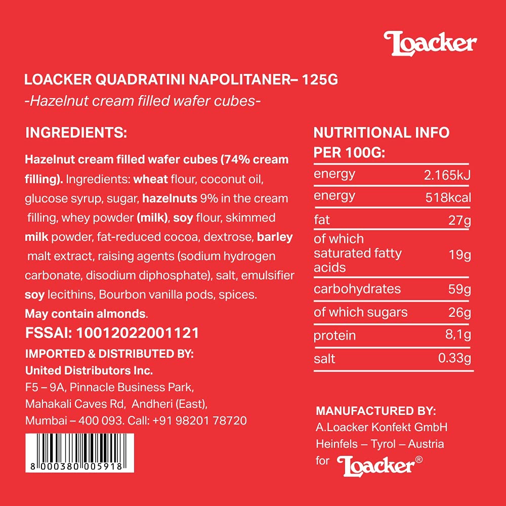LOACKER NAPOLITANER 125 GM