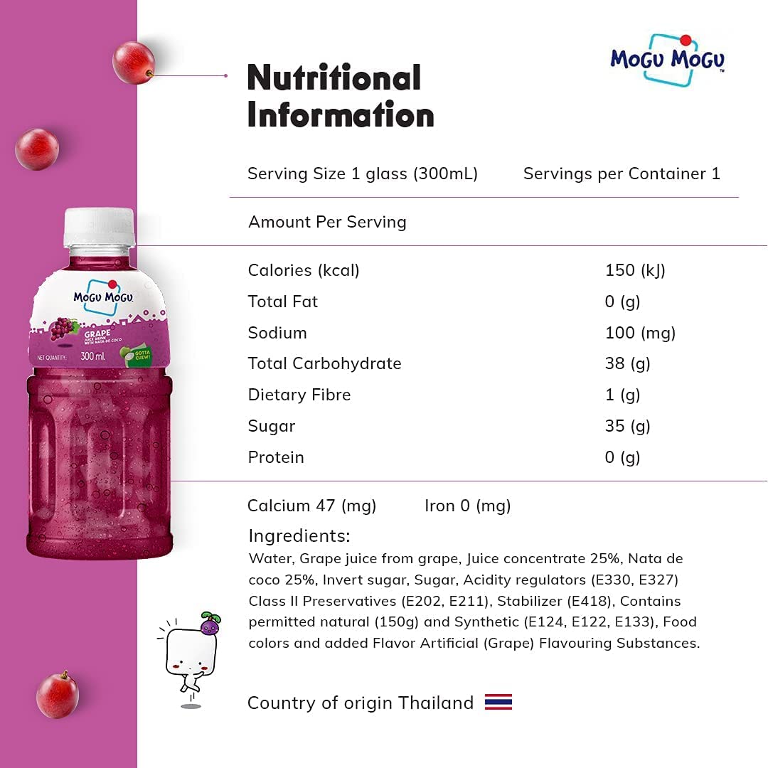 MOGU MOGU GRAPE 300 ML