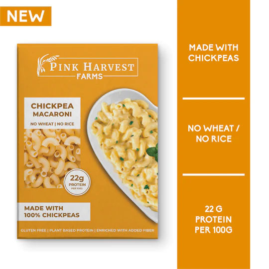 PINK HARVEST CHICKPEA MACARONI PASTA 200GM