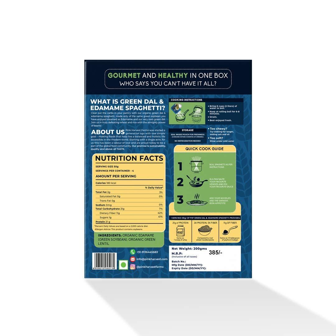 PINK HARVEST GLUTEN FREE GREEN DAL EDAMAME 200 GM
