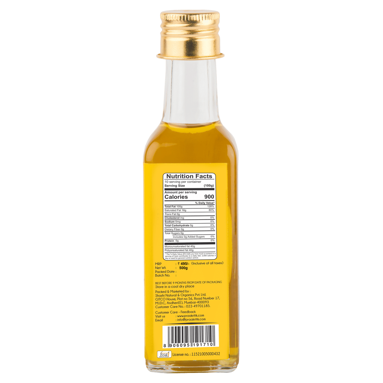 PRAAKRITIK SESAME OIL 100 ML