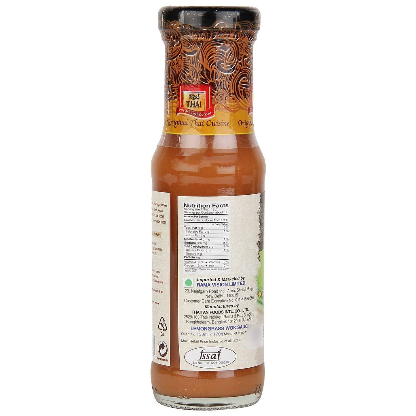 REAL THAI LEMONGRASS WOK SAUCE 150 ML