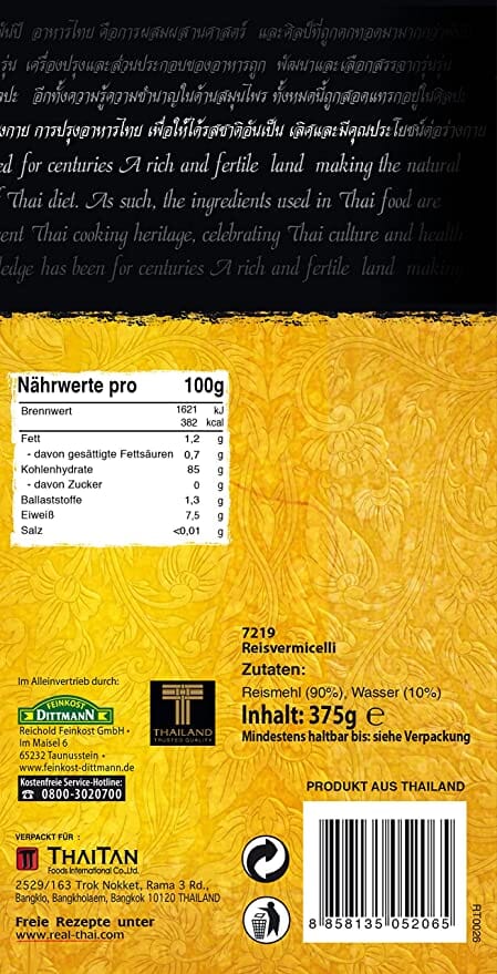 REAL THAI VERMICILLI 375 GM