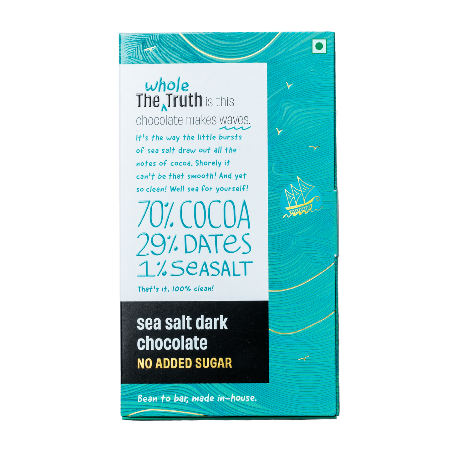 THE WHOLE TRUTH SEA SALT DARK CHOCOLATE SF 80G
