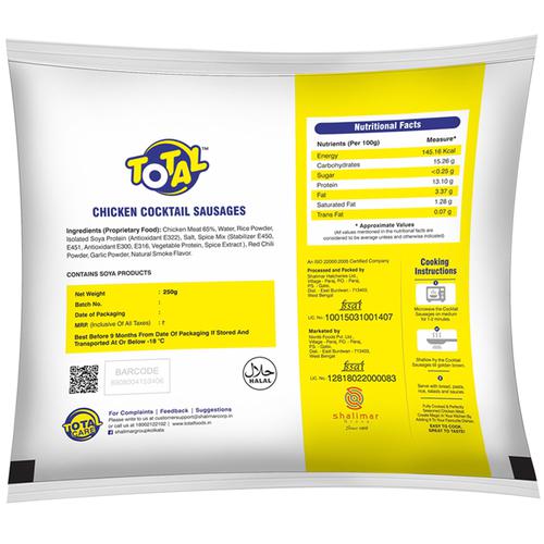 TOTAL CHICKEN COCKTAIL SAUSAGES 250 GM