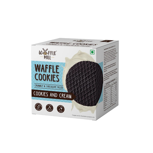 WAFFLE MILL COOKIES AND CREAM COOKIES 70GM