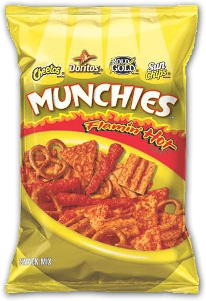 Munchies Flaming Hot Cheetos, Doritos, Rold Gold ,Sun chips 262.2 gm