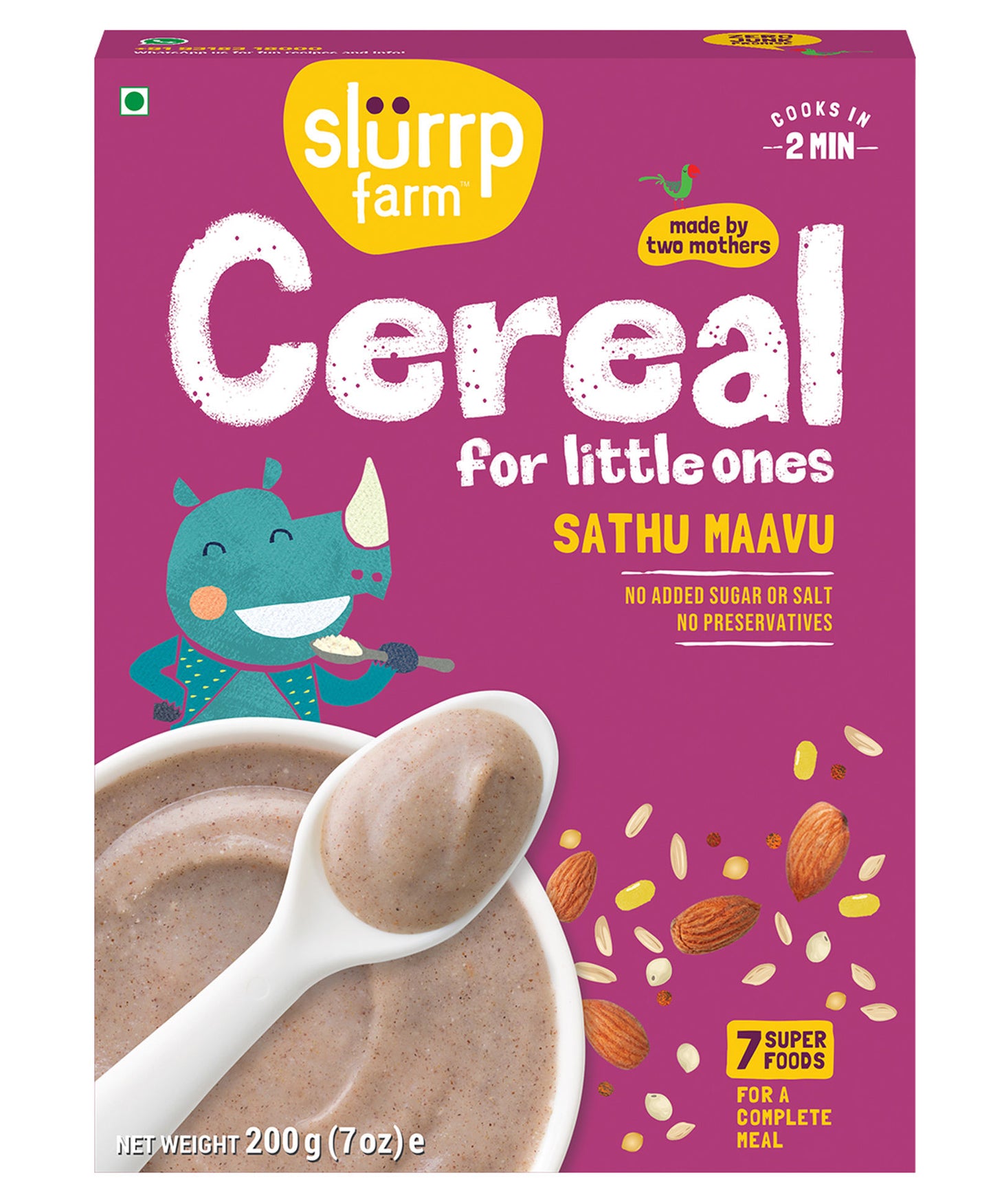 SLURRPFARM CEREAL SATHU MAAVU 200 GM