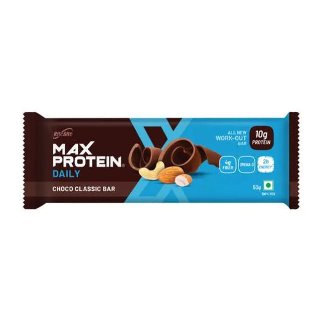 RITEBITE MAX PROTEIN CHOCO CLASSIC BAR 50G
